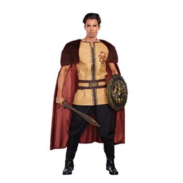Imagem de Dreamgirl Fantasia masculina Viking Voraz, Marrom/bege, M