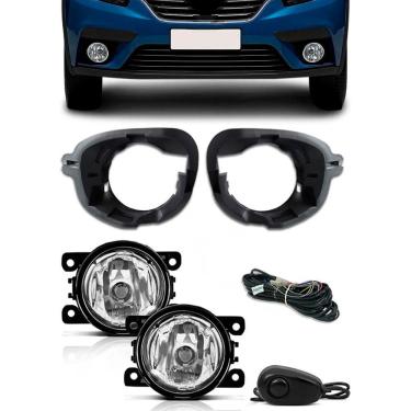 Imagem de Kit Farol de Milha Neblina Renault Sandero 2019 2020 2021 - Interruptor de Alternativo