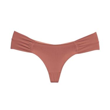 Imagem de Calcinha conforto fio dental duplo com laterais drapeadas