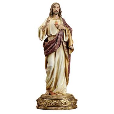 Imagem de Joseph's Studio por Roman, figura do Sagrado Coração de Jesus de 26 cm A, Protetores Celestiais, Coleção Renascentista, Decoração de Casa Religiosa, Presentes Devotos,