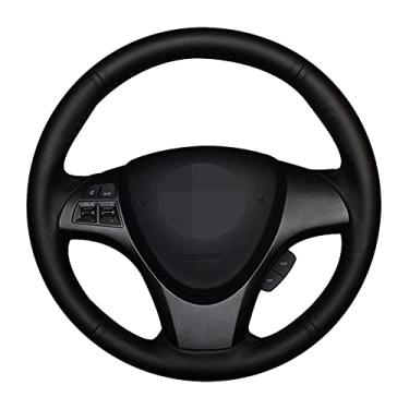 Imagem de DYBANP Capa de volante, para Suzuki Kizashi 2010, capa de volante de couro preto costurada à mão DIY