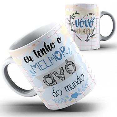 Imagem de emi estampas Caneca xícara tenho melhor Avô do mundo vovô - Porcelana, 325 ml