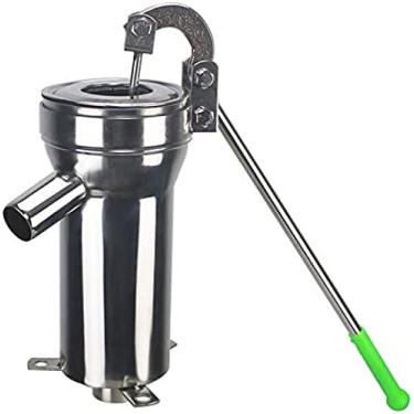 Imagem de KRASS Bomba de agitar uso doméstico de aço inoxidável bomba submersível manual pressão de mão jardim vegetal bomba de água bomba de água bomba de alta pressão não transborda, com 3 conjuntos de copos, Collector88