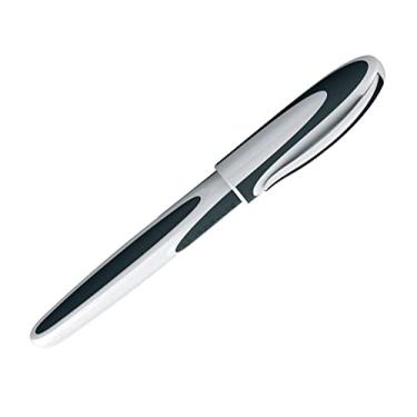 Imagem de Caneta Tinteiro Compactor Ray Branco Cinza Ponta Média M