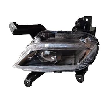 Imagem de JESYMBX Para Hyundai Santa Fe 2019 2020 LED DRL Farol Para-choque dianteiro Lâmpada de neblina Diurna Lado esquerdo do motorista 92201S1100 92202S1100