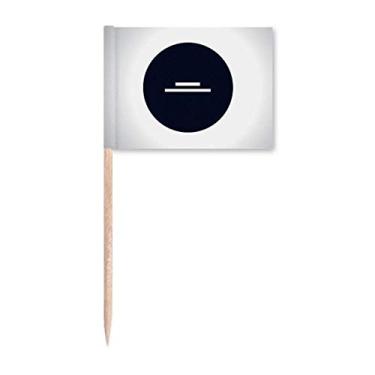 Imagem de Bloco de notas de palito de dente preto branco para decoração de festa