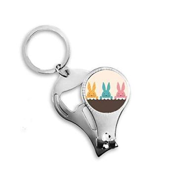 Imagem de Festival da religião da Páscoa Lindo Coelhinho Cultura Alicate Anel Chaveiro Abridor de Garrafas Cortador