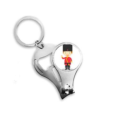 Imagem de Rússia Cartoon Art Déco Presente Moda Alicate de unha Chaveiro Abridor de Garrafas Cortador