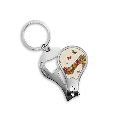 Imagem de Borboleta e sapatos de salto alto cortador de unhas abridor chaveiro tesoura