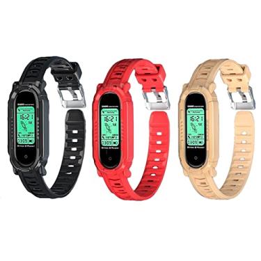 Imagem de Suitable for Xiaomi Mi Band 7/6/5/4/3 breathable replacement band,NFC smart bracelet strap wristband bracelet for women men children sports strap.(Pacote de 3） (Colorido 2)