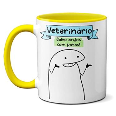 Imagem de Caneca Veterinário Habilidade em Compreender Cachorrês Gatês (Amarela)
