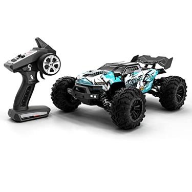 Imagem de Tianzo Carro RC 2.4Ghz 70KM/H Alta Velocidade 1/16 Off Road Caminhões RC Motor Sem Escova Luz LED 4WD Corrida de Veículos Escalada Presentes para Crianças Adultos