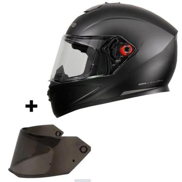 Imagem de Capacete Bieffe B12 Classic Preto Fosco + Viseira Fumê