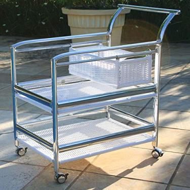 Imagem de Carrinho de bebidas em alumínio com fibra sintética