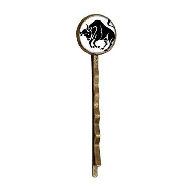 Imagem de Constellation Taurus Signo do Zodíaco Retrô Metal Hair Bobby Pin Headwear