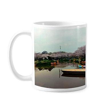 Imagem de Rosa Bough Fotografia Art Deco Presente Caneca Moderna Cerâmica Café Porcelana Copo Talheres