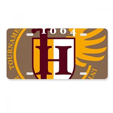 Imagem de DIYthinker Middle Age Brave Espadas Escudo Placa de Licença Decoração de Carro Acessório de Aço Inoxidável