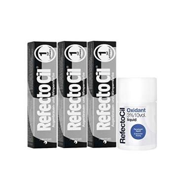 Imagem de Kit Refectocil 3 Tinta + 1 Oxidante N°1 Preto