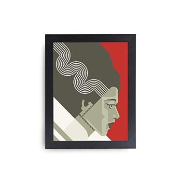 Imagem de Quadro Arte Moderna Noiva Frankenstein Moldura Preta, Orientavida