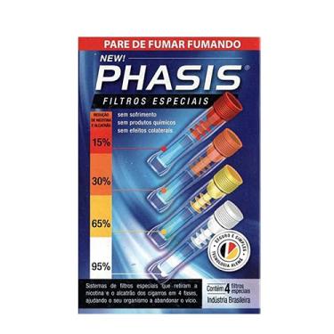Imagem de FILTRO PHASIS PARAR DE FUMAR 4 PITEIRAS