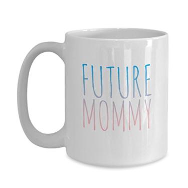 Imagem de Caneca Future Mommy – Caneca de café para anúncio de gravidez – Para chá chocolate quente cacau – For Moms To Be