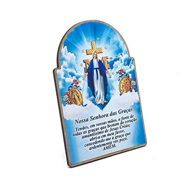 Imagem de Quadro Adorno De Mesa Nossa Senhora Das Graças Em Mdf
