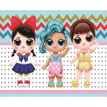 Imagem de Fundo Fotográfico Em Tecido Lol Surprise 2,60X1,50.