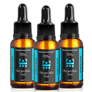 Imagem de Kit 3 Óleo Hidratante Para Barba Goot Embaixador 30Ml