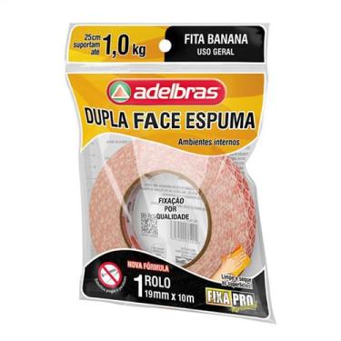 Imagem de Fita Dupla Face Adelbras Espuma Fixa Pro 941 19mmx10m