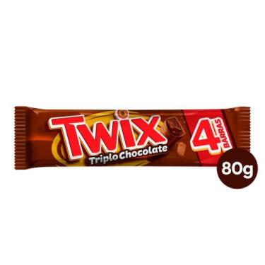 Imagem de Chocolate Twix Triplo Chocolate 80G
