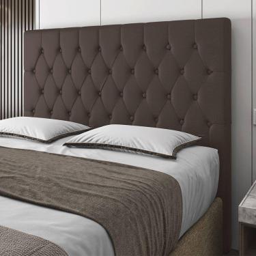 Imagem de Cabeceira Queen Potenza 160cm Material Sintético Marrom c/ Frame Italian Flex