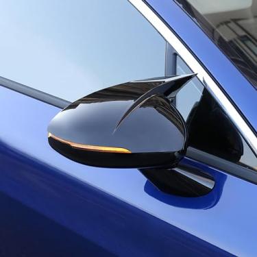 Imagem de LAVIYE Acessórios para carro Corpo Porta lateral Espelho retrovisor Tampa Traseira Cap adesivo Guarnição ABS Auto Peças, para KIA K5 Optima 2020 2021