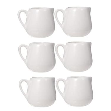Imagem de PRETYZOOM 6 Unidades colher de molho dose de café expresso molheira de cerâmica cafeteria cafes jarro de água leite jarro de armazenamento de cerâmica contêiner de armazenamento