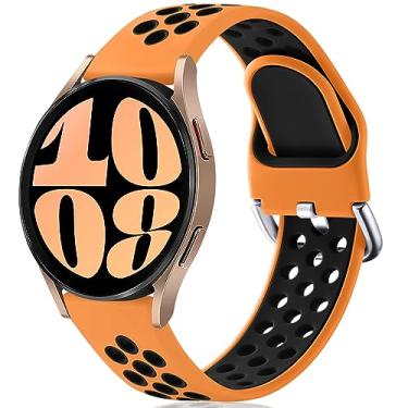 Imagem de Lerobo Pulseira de relógio de 20 mm compatível com Samsung Galaxy Watch 7/Galaxy Watch 6/Galaxy 5/5 Pro/Galaxy Watch 4 de 40 mm e 44 mm, Wacth 4/6 Classic de 46 mm e 42 mm para mulheres e homens,
