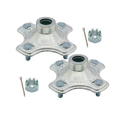 Imagem de RYTIME Cubo de roda de 2 eixos traseiros com porca compatível com Honda Rancher 420 2X4 2007-2013 Trx420 Te Trx420Tm Recon 250 2x4 TRX250 TRX250TM TRX250TE1 TRX420TM1 1997-2023