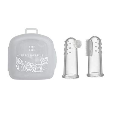 Imagem de 2 Dedeiras em Silicone com Caixa Armazenagem, Marcus e Marcus, Incolor, Pequeno