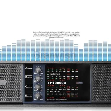 Imagem de Amplificador de Potência com 4 Channel Line Array  Audio Sound System  Professional Disco DJ