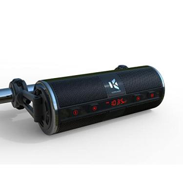 Imagem de KSPEAKER Sistema de áudio de rádio à prova d'água Bluetooth para motocicleta, amplificador embutido, leitor de MP3 de metal de 7,6 cm, ótimo para quadriciclos, motos de scooter, veículo de 12 volts