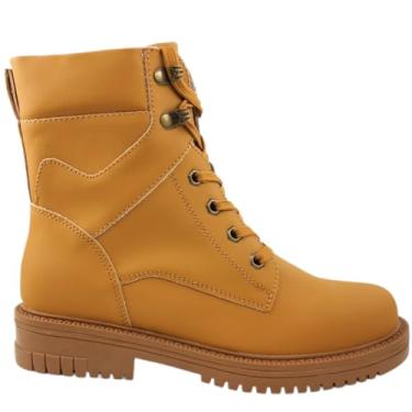 Imagem de Bota Coturno Feminino Casual Dia a Dia Salto Baixo Mooncity 72198