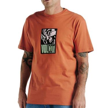 Imagem de Camiseta Volcom Maniac WT24 Masculina Ferrugem