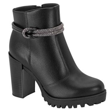 Imagem de Bota Cano Curto Moleca 5325.124 Feminina - Preta