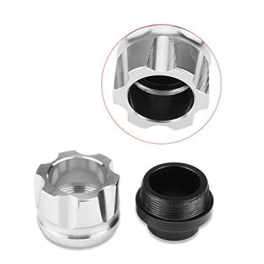 Imagem de Protetor Deslizante de Garfo Dianteiro de Motocicleta de Liga de Alumínio Universal 2 Peças para Várias Bicicletas (Prata)