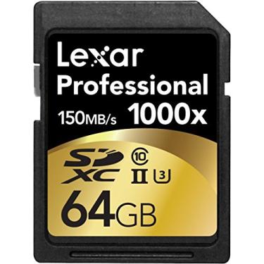 Imagem de Lexar Cartão profissional 1000 x 64 GB SDXC UHS-II, Preto