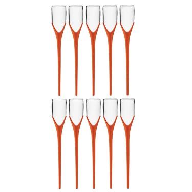 Imagem de Kit 10 Taças Beach 210ml Laranja Boccatti Espumante na Areia