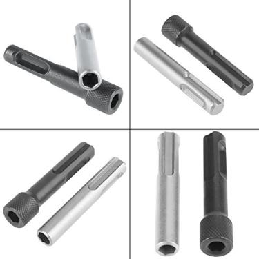 Imagem de 2 Pçs 1/4 Portátil Magnético Hex Haste Chave de Fenda Bit Titular Soquete Adaptador para Elétrica/pneumática Furadeira