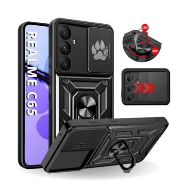 Imagem de Capa Capinha Armor Anti Impacto Militar Ring Para Realme C65 (Tela 6.67) + Anel Giratório + Proteção De Câmera - Proteção Militar