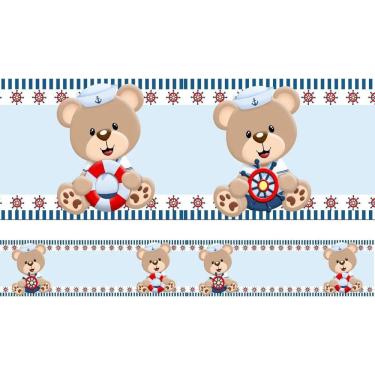 Imagem de Faixa Decorativa Infantil Urso Marinheiro Adesivo Uni 03