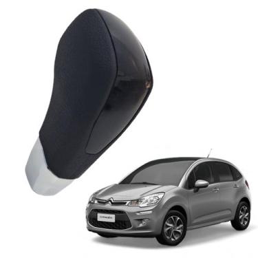 Imagem de Manopla Alavanca Câmbio Automático Citroen C3 2013 2014 2015 2016 2017