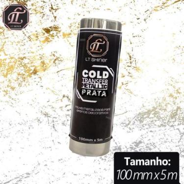 Imagem de Folha Metalizada Para Efeito Mármore Cold Transfer 10cm x 5m - LT Shin