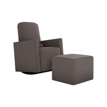 Imagem de Kit Poltrona e Puff de Amamentação Annecy Capuccino Matrix
